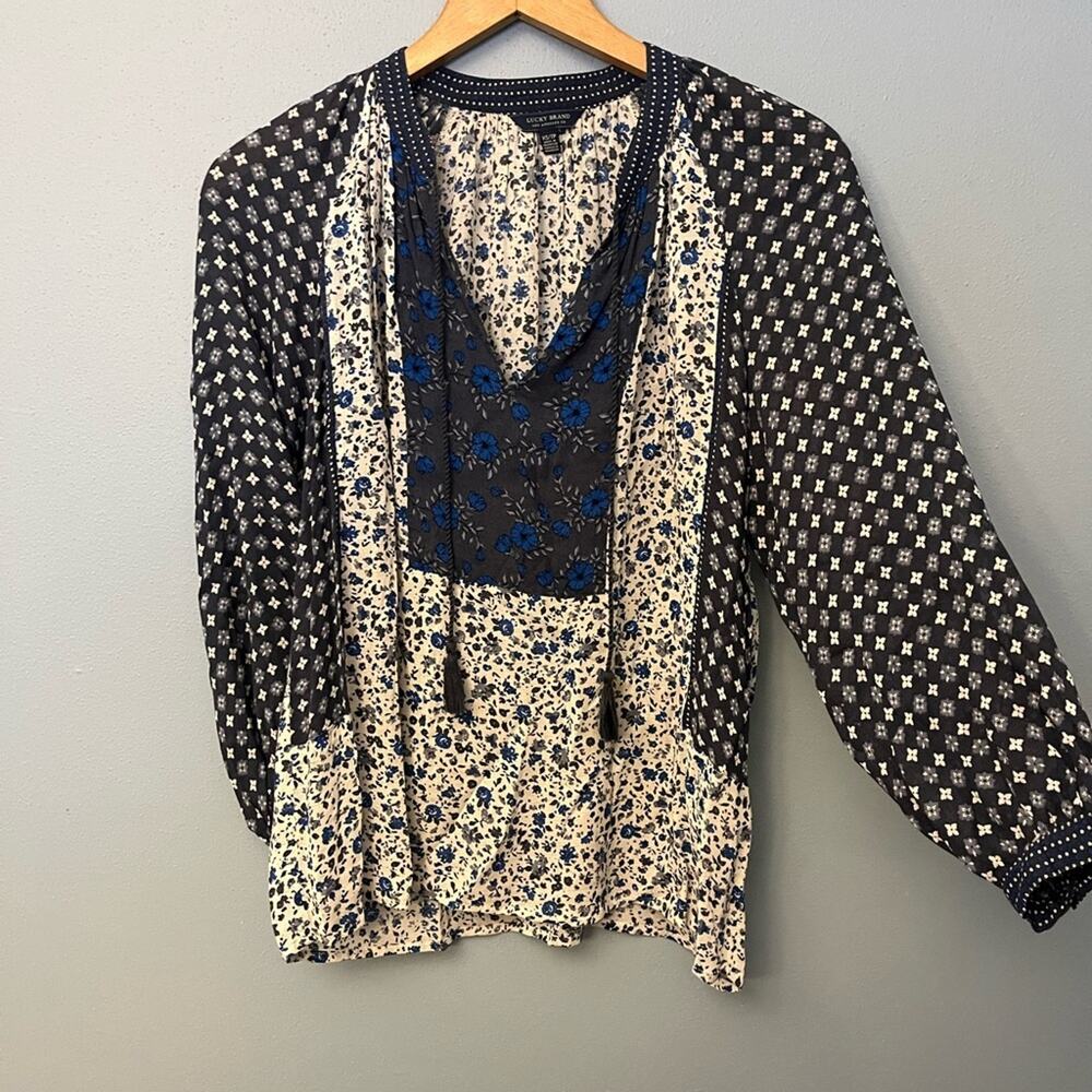 Lucky Brand Peasant Blouse